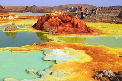 Von Addis Abeba: 5-tägige Tour nach Lalibela und in die Danakil-Senke