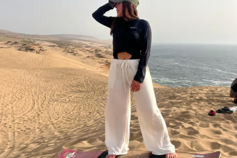 Agadir: Sandboarding with Optional Dinner & Quad Bike Tour Agadir: Sandboarding at Sunset with Dinner & Quad Option