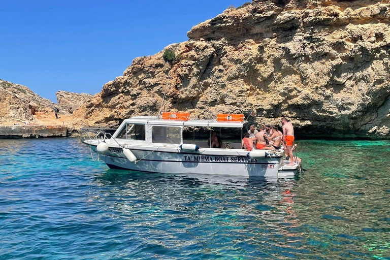 Comino: Passeios de barco particulares, paradas para nadar e passeios pelas cavernas