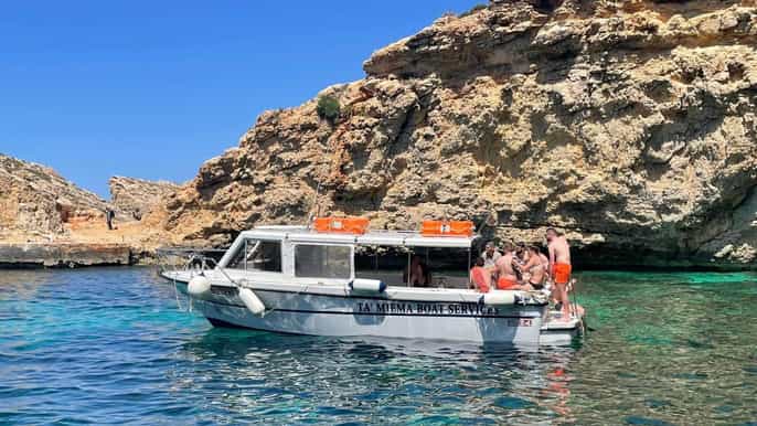 Comino: Private Boat Trips, Swimming stops and Caves Tours