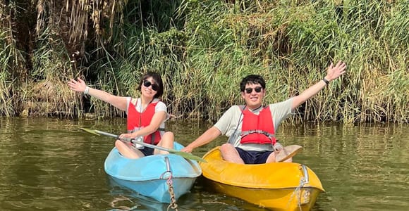Cairo: Private Nile Kayaking Adventure with hotel transfers.