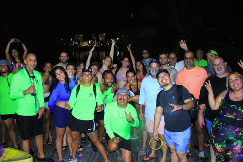 San Juan: Glow Kayak Tour and Salsa Experience on The beach