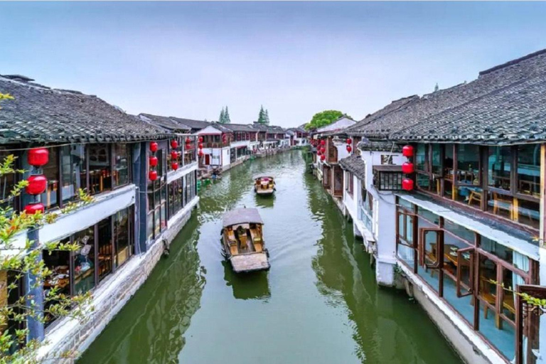 Shanghai: Zhujiajiao Water Town Join in Tour with Tea Wild Animal Park Day Trip