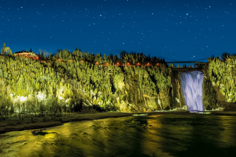 Québec (ville) : chute Montmorency avec téléphériqueChute Montmorency et billets aller-retour de téléphérique