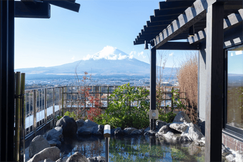 De Tóquio: Esqui na Montanha Fuji e viagem de 1 dia às TermasPacote de teleférico para a estação de Tóquio