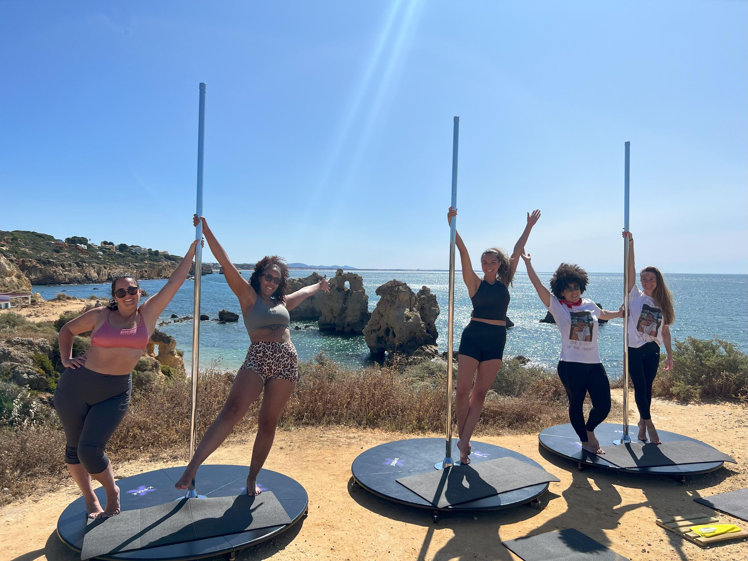 Algarve: Pole-Dance-Erlebnis mit Meerblick und Prosecco