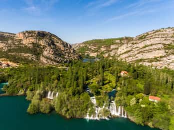 Krka Nationaal Park - Ingang - Roški Slap