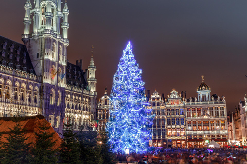 Bruxelles: Tour in Tootbus con luci natalizie a cielo aperto