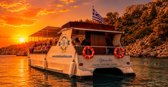 Faliraki: Sunset Cruise with Unlimited Aperol, Beers & Wine