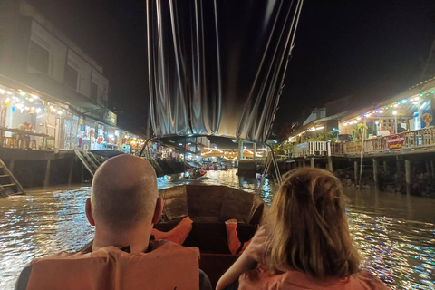 Amphawa y Mercados Ferroviarios y Paseo en barco con luciérnagas: desde BKKTour privado en francés