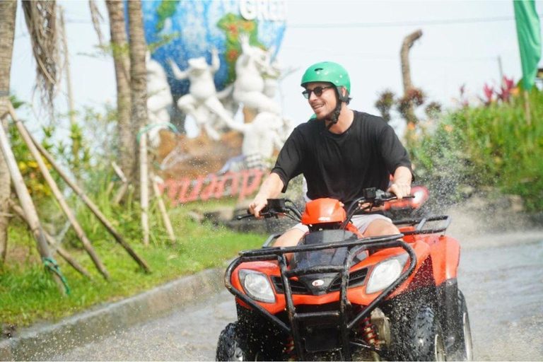 Bali: Ubud ATV rit met waterval drakengrot en lunchEnkele ATV