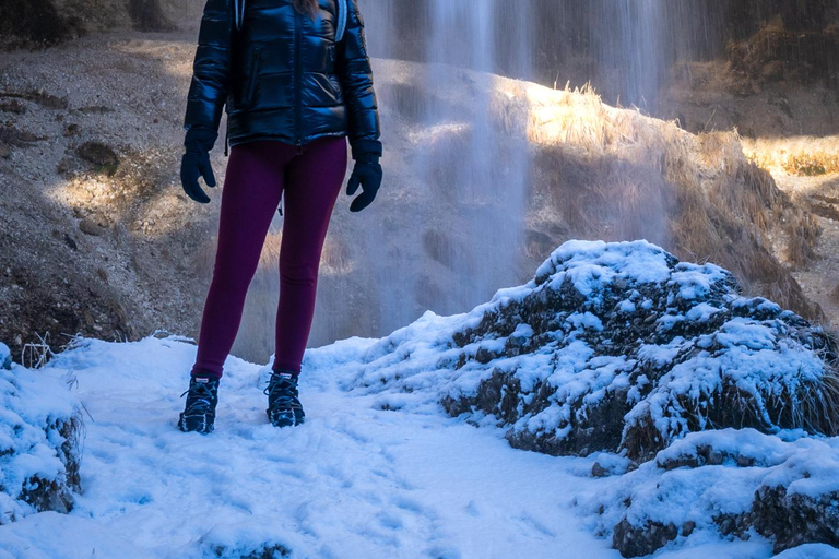 From Ljubljana/Bled: Peričnik Waterfall Winter Hike From Bled — Pickup at your accommodation