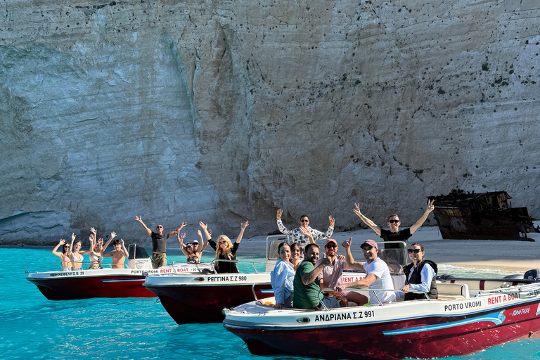 Zakynthos: Shipwreck and Caves Boat Rental Without Skipper Zakynthos: Shipwreck and caves private boat without captain
