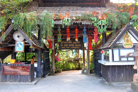 Doi Suthep-templet, orkidéodling och Sticky Waterfall med lunch