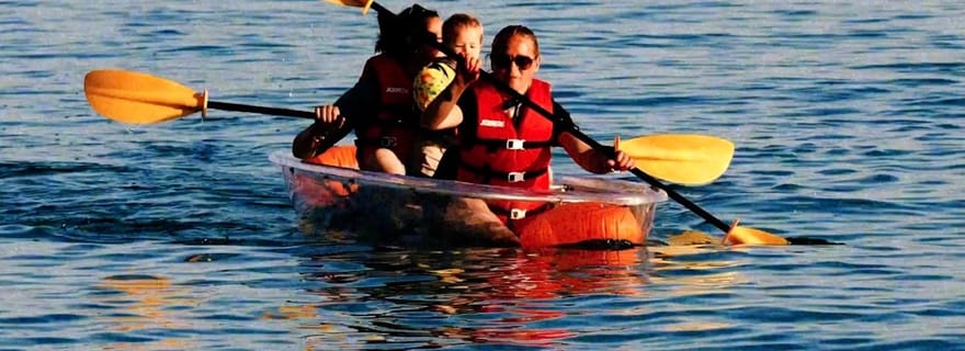 Location de kayaks transparents (deux places)