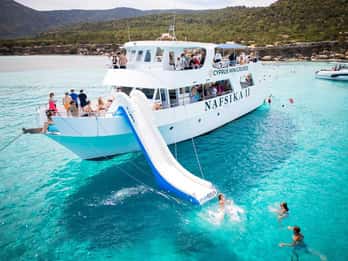 Latchi: Nafsika II Boottocht naar de Blue Lagoon
