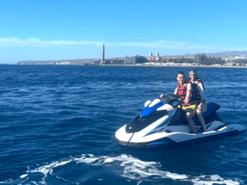 Van Playa del Inglés: Jetskitour met gids & hoteltransfers