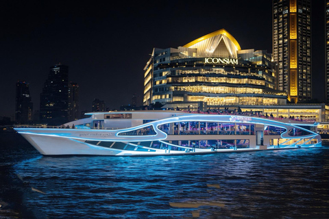 Bangkok : Super Galaxy Luxury Chaophraya River Dinner Cruise Super Galaxy Dinner Cruise with Private Hotel Transfer