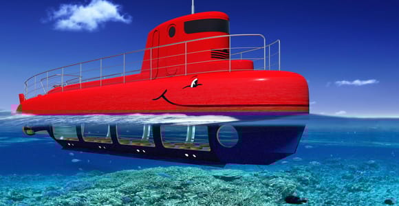 Split: 45-minütige Fahrt mit dem Halb-U-Boot