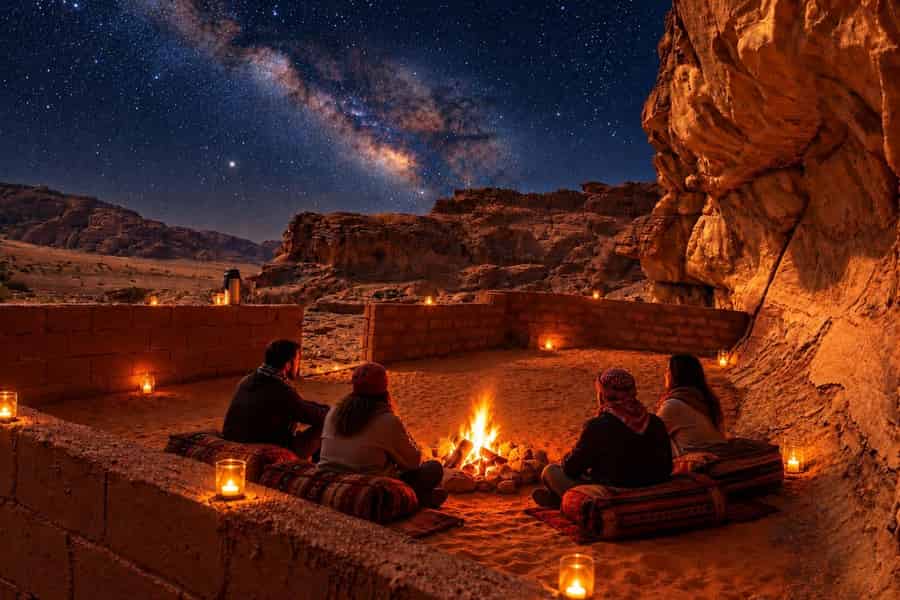 Wadi Rum: Ganztägige Jeep-Tour mit Übernachtung und 3 Mahlzeiten. Foto: GetYourGuide