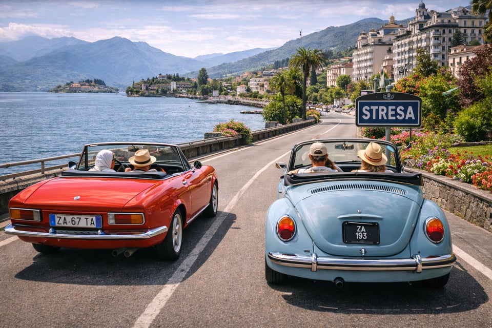 Ab Mailand: Private Tagestour am Lago Maggiore im Oldtimer Ab Mailand: Private ...