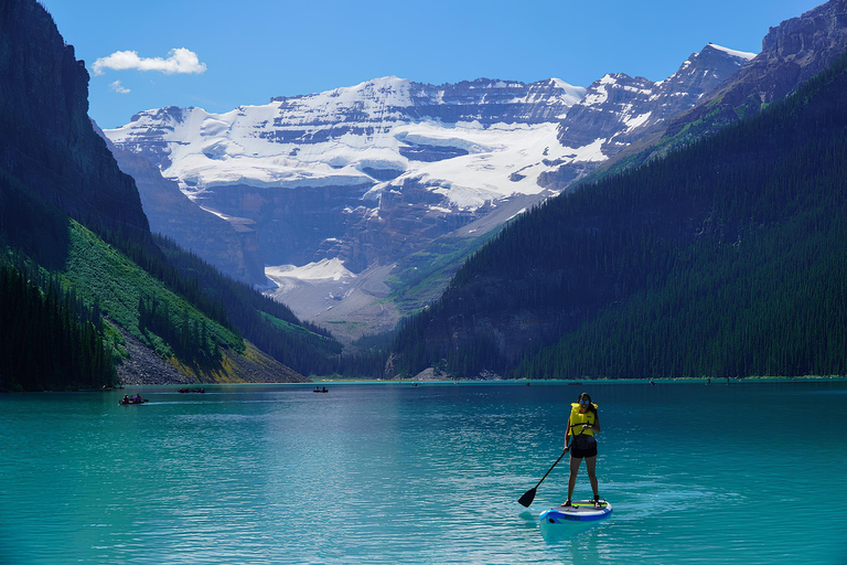 Halvdagsutflykt i liten grupp till Lake Louise och Moraine Lake