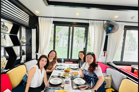 From Hanoi: Ha Long Bay Private Charter VIP Cruise| Luxury Sharing Transfer + Premium Day Cruise (Non-Charter)