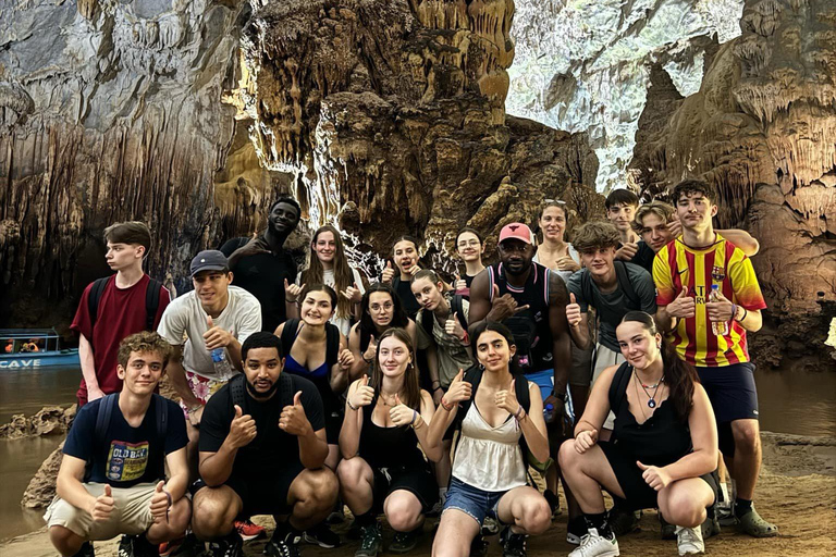 Phong Nha Cave & Paradise Cave: Guided Tour Boat & Explore Group Tour with Drop-Off in Hue