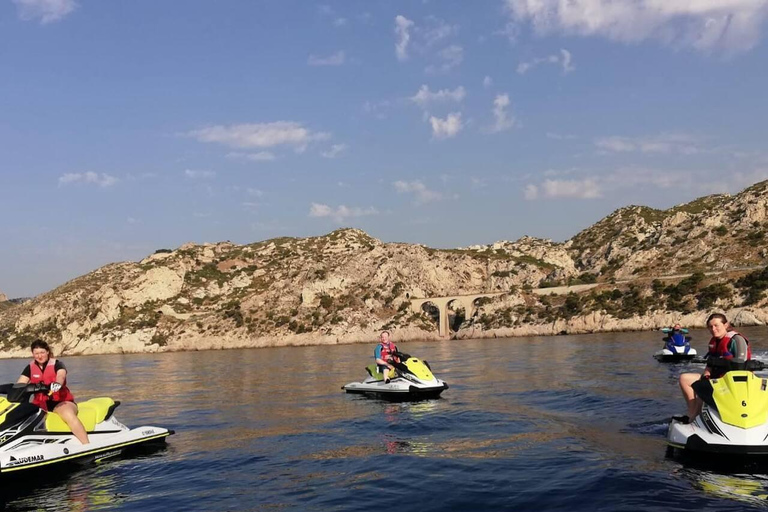 Marseille: Jet ski tours from Châteauneuf-les-Martigues Option 4: 3-hour hike – L'Escapade, Marseille & Côte Bleue