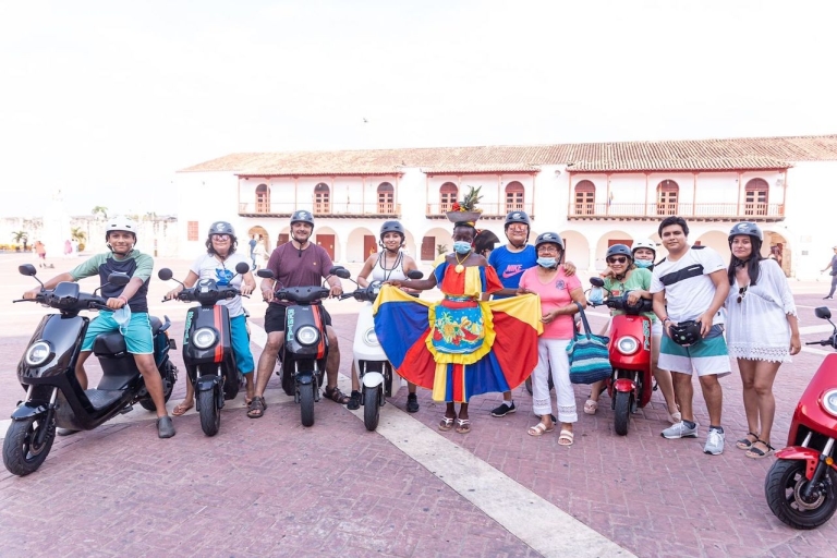 Cartagena: historische Cartagena-tour op elektrische motorfiets