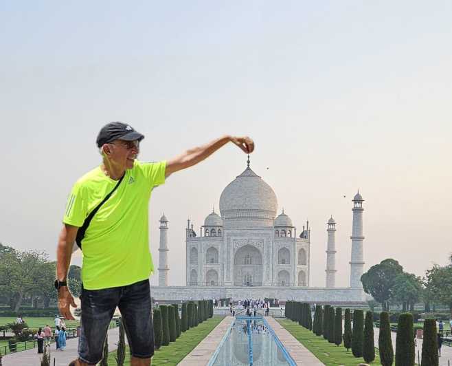 Visite privée du Taj Mahal et du fort d'Agra en voiture avec guide