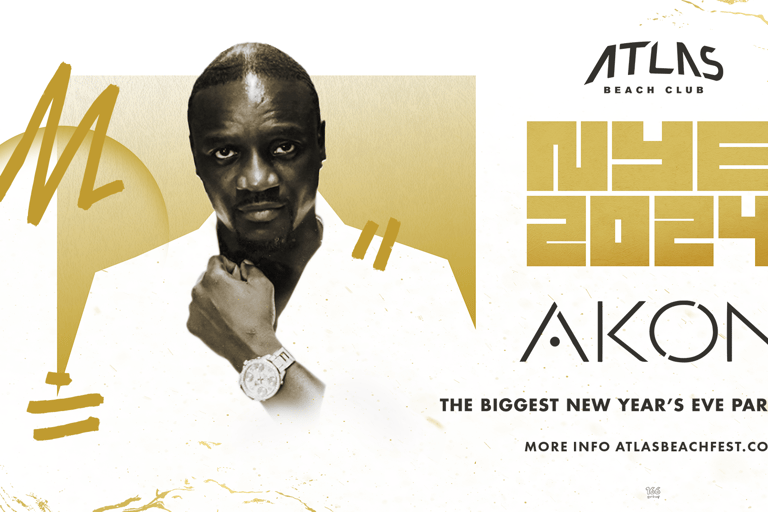 Atlas Beach Club Bali : AKON pour le réveillon du Nouvel An 2025 de l&#039;AtlasCombo : Admission générale catégorie 2 + Atlas Super Club