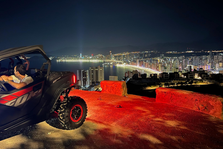 Altea: Benidorm Night Buggy Tour to Cruz Viewpoint