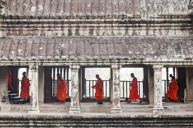 暹粒半日游：吴哥窟黄金时刻和普瑞鲁寺日落暹粒半日游：吴哥窟黄金时段和普瑞鲁日落