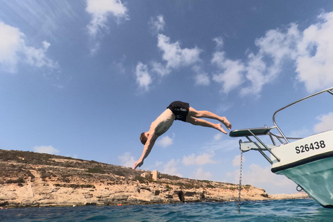 Von Cirkewwa aus: Comino und Blaue Lagune Private Bootstour