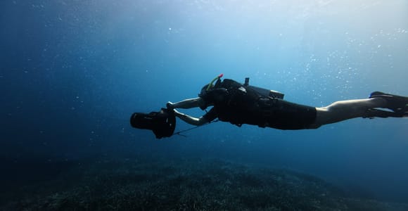 Kos: Scuba Dive Using a DPV Scooter with Hotel Pickup