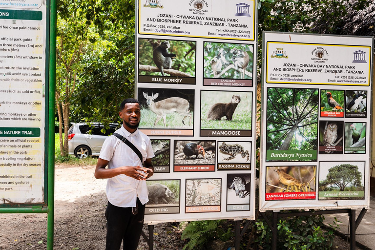 Visite guidée de Nakupenda, de l&#039;île-prison et de la forêt de Jozani