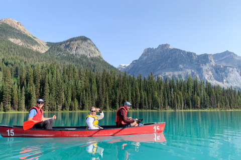 Banff: Lake Louise Guided Canoe & Moraine Lake Tour