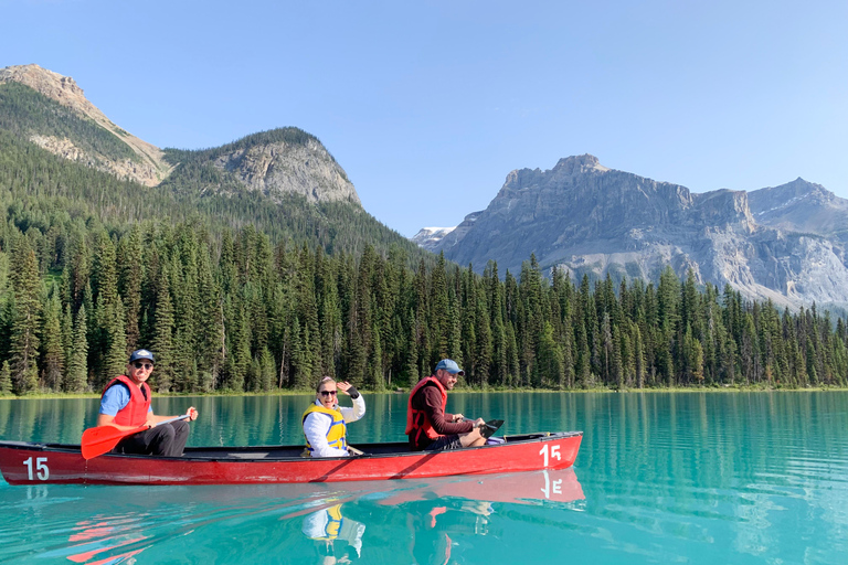 Banff: Lake Louise Guided Canoe & Moraine Lake Tour
