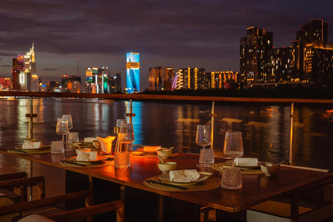Watch The Sunset or Enjoy Dinner On Luxury Cruise in Saigon Dinner On Cruise Without Pick-Up On Cruise & Shared Table