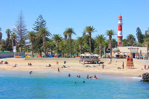 1 DAG BEZOEK WALVIS BAY EN SWAKOPMUND: Vervoer en tour