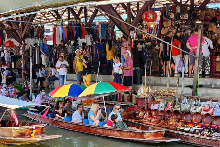 BKK : Privé Damnoen Saduak Drijvende Markt & Trein MarktBKK: Privé Damnoen Saduak Drijvende Markt & Treinmarkt