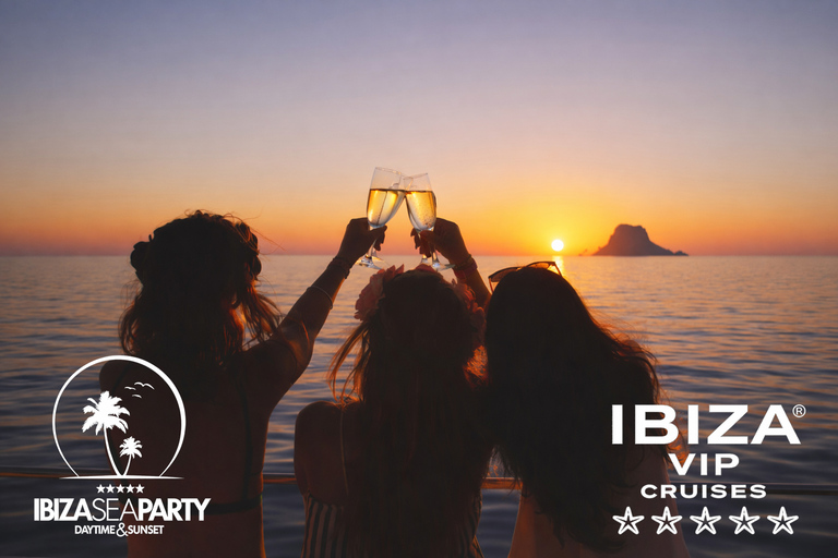 Ibiza: Formentera VIP Boat Paella, BBQ, OpenBar, DJ & Sunset BASIC TICKET with 5h Open Bar & Breakfast