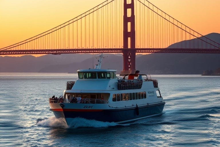 San Francisco: Bay Cruise med App Guidad Tur