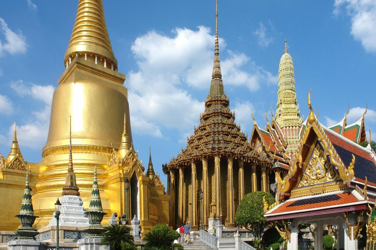 Stora palatset Wat Pho Wat Arun Damnoen Maeklong Yaowarat