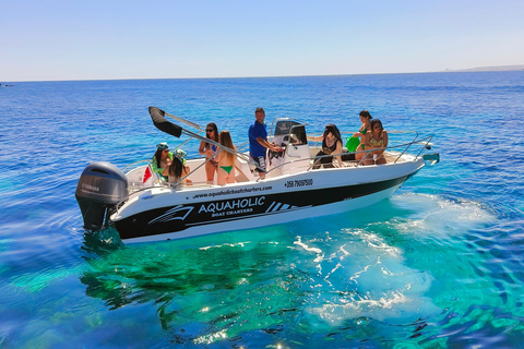 FULL DAY - 7hours Comino, Blue Lagoon, charter, boat, cruise