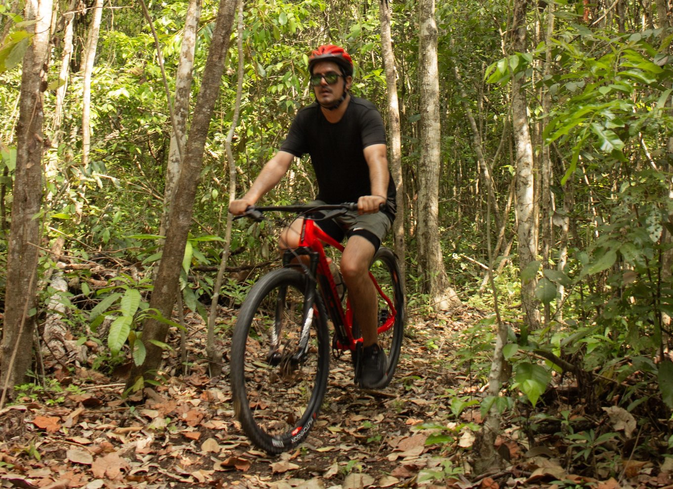 Cykeltur i Bacalars jungle og dukkert i lagunen
