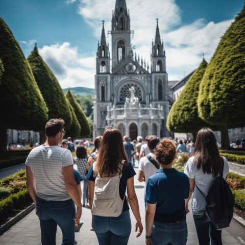 Visit Lourdes  Guided Walking Tour in the Sanctuary in Lourdes, France