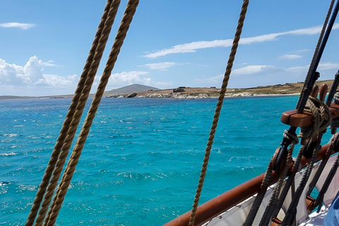 De Mykonos: Passeio de Barco de Meio Dia Ilhas Delos e Rinia