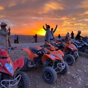 From Marrakech: Agafay Desert Quad Bike, Camel Ride & Dinner